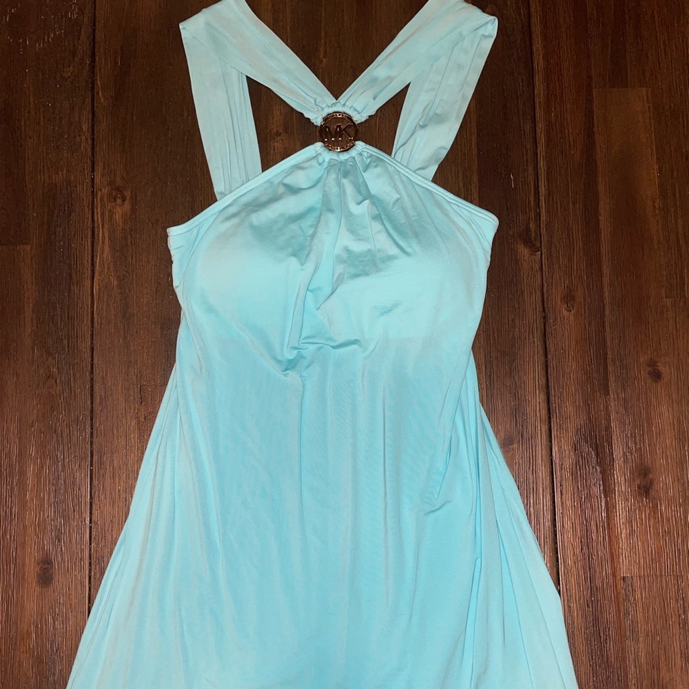 Blue Michael Kors bathing suit slip/dress. Like new, in great condition. Size S